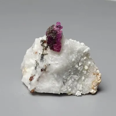 Ruby natural mineral in matrix 47g, Afghanistan