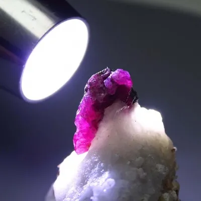 Ruby natural mineral in matrix 47g, Afghanistan
