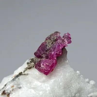 Ruby natural mineral in matrix 47g, Afghanistan