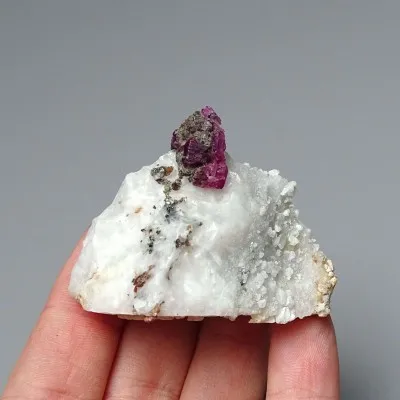 Ruby natural mineral in matrix 47g, Afghanistan