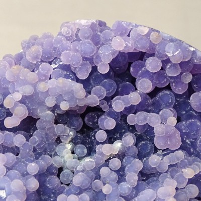 Grape chalcedony ball with crystals 757g, Indonesia