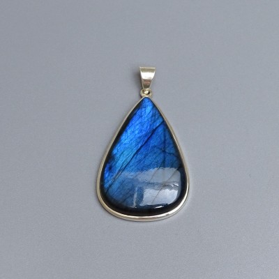 Labradorite pendant in silver 19g, Madagascar