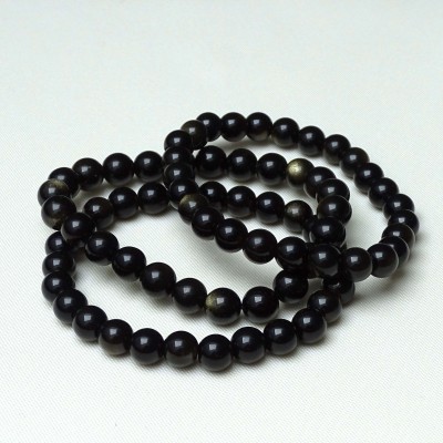 Goldener Obsidian - Armband