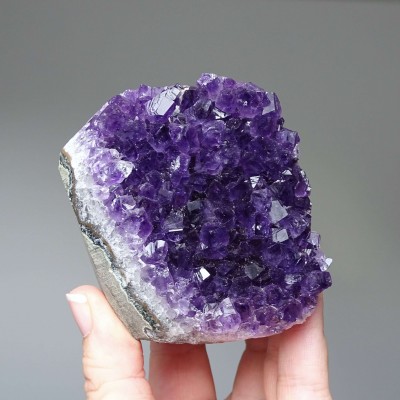 Amethyst natural druse 334g, Uruguay