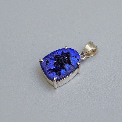 Azurite pendant in silver 5.7g, Russia