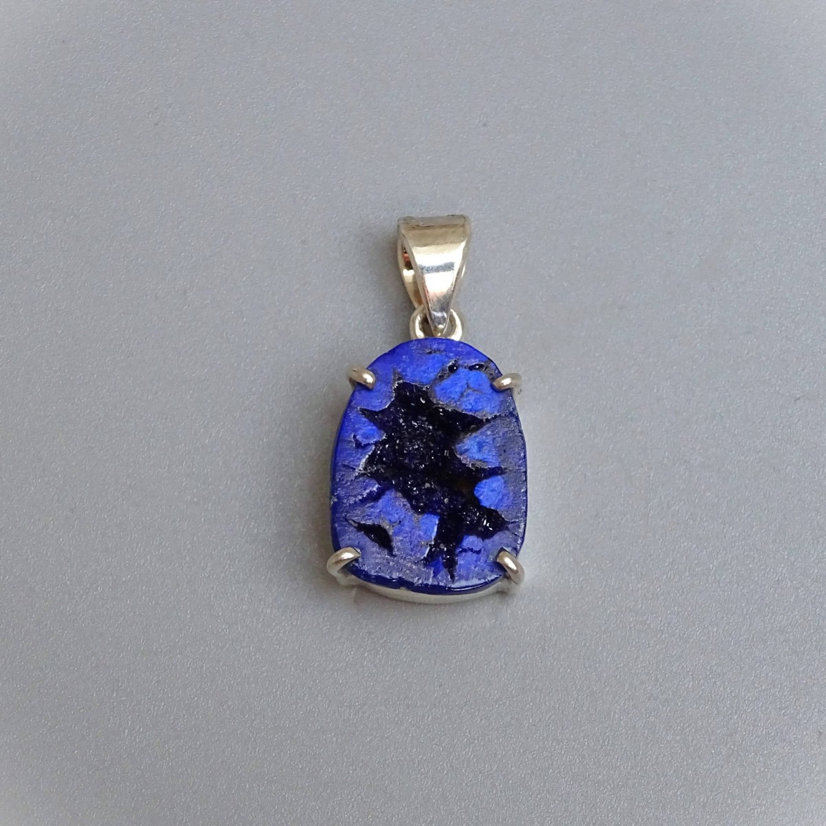 Azurite pendant in silver 5.7g, Russia