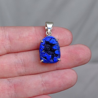 Azurite pendant in silver 5.7g, Russia