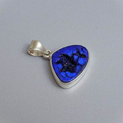 Azurite pendant in silver 5.8g, Russia