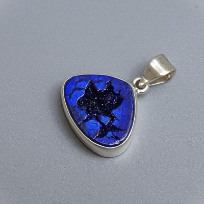 Azurite pendant in silver 5.8g, Russia