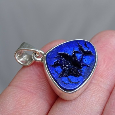 Azurite pendant in silver 5.8g, Russia