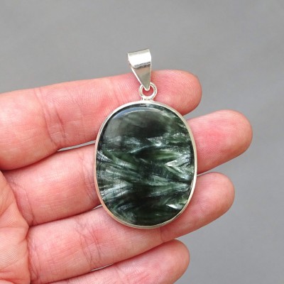 Serafinite pendant in silver 10.6g, Russia