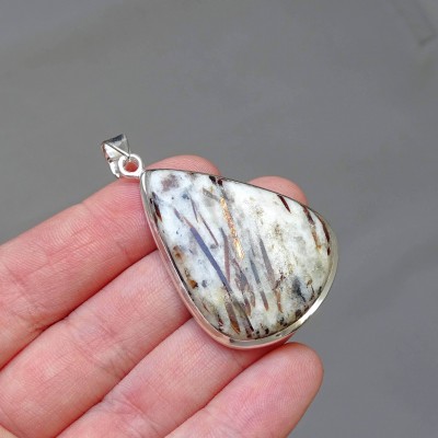 Astrophyllite pendant in silver 12.5g, Russia