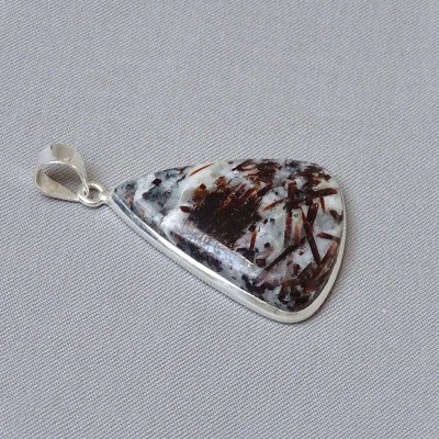 Astrophyllite pendant in silver 13.9g, Russia