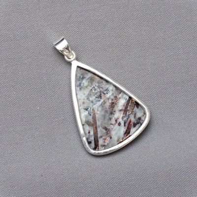 Astrophyllite pendant in silver 13.9g, Russia