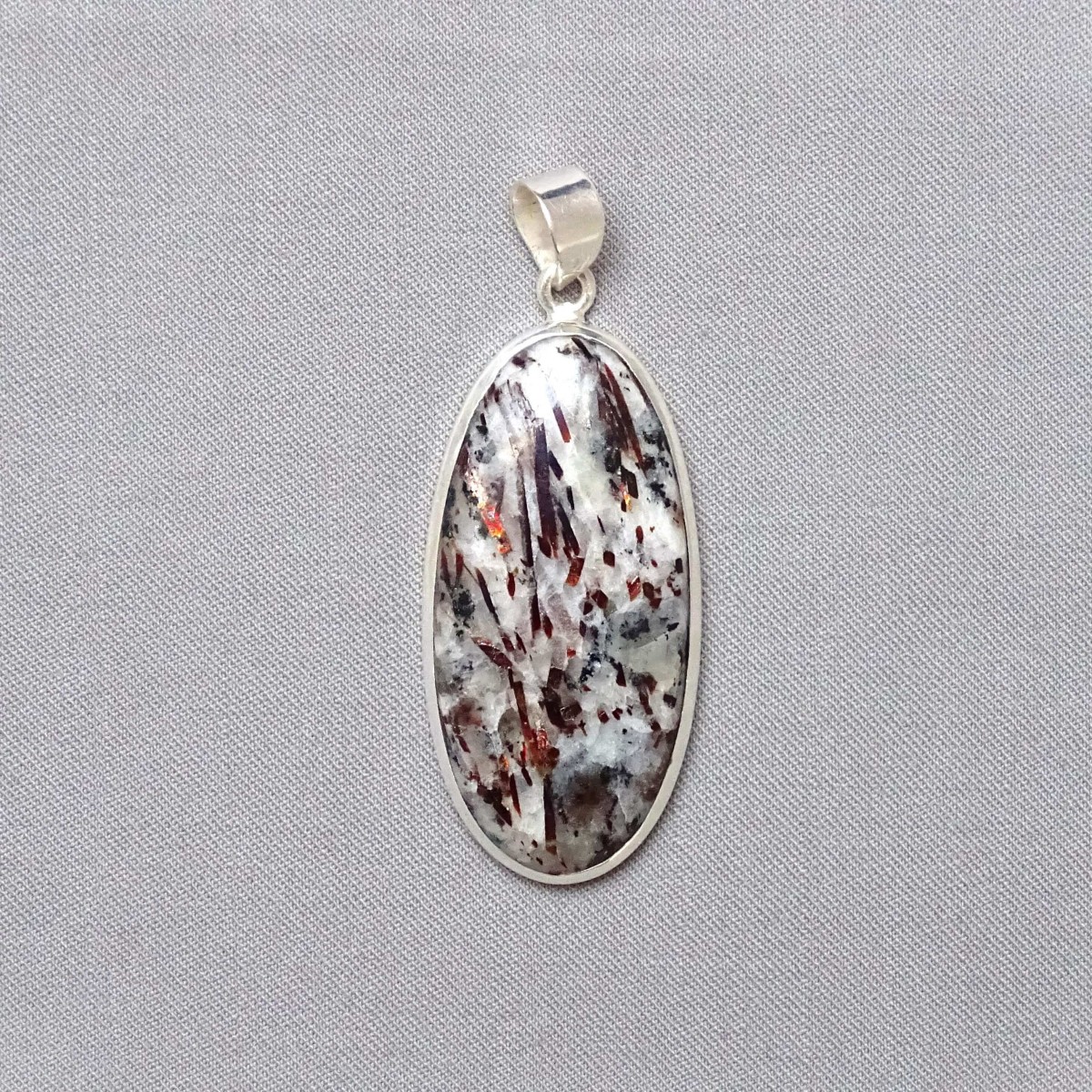 Astrophyllite pendant in silver 13.7g, Russia