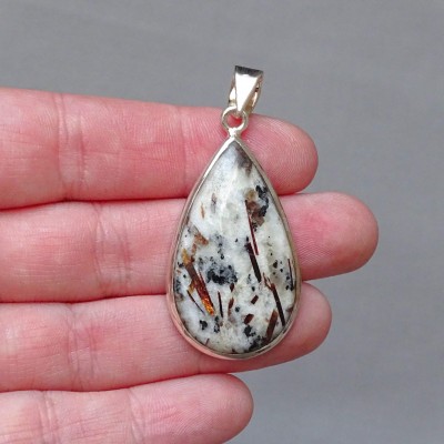 Astrophyllite pendant in silver 9.6g, Russia