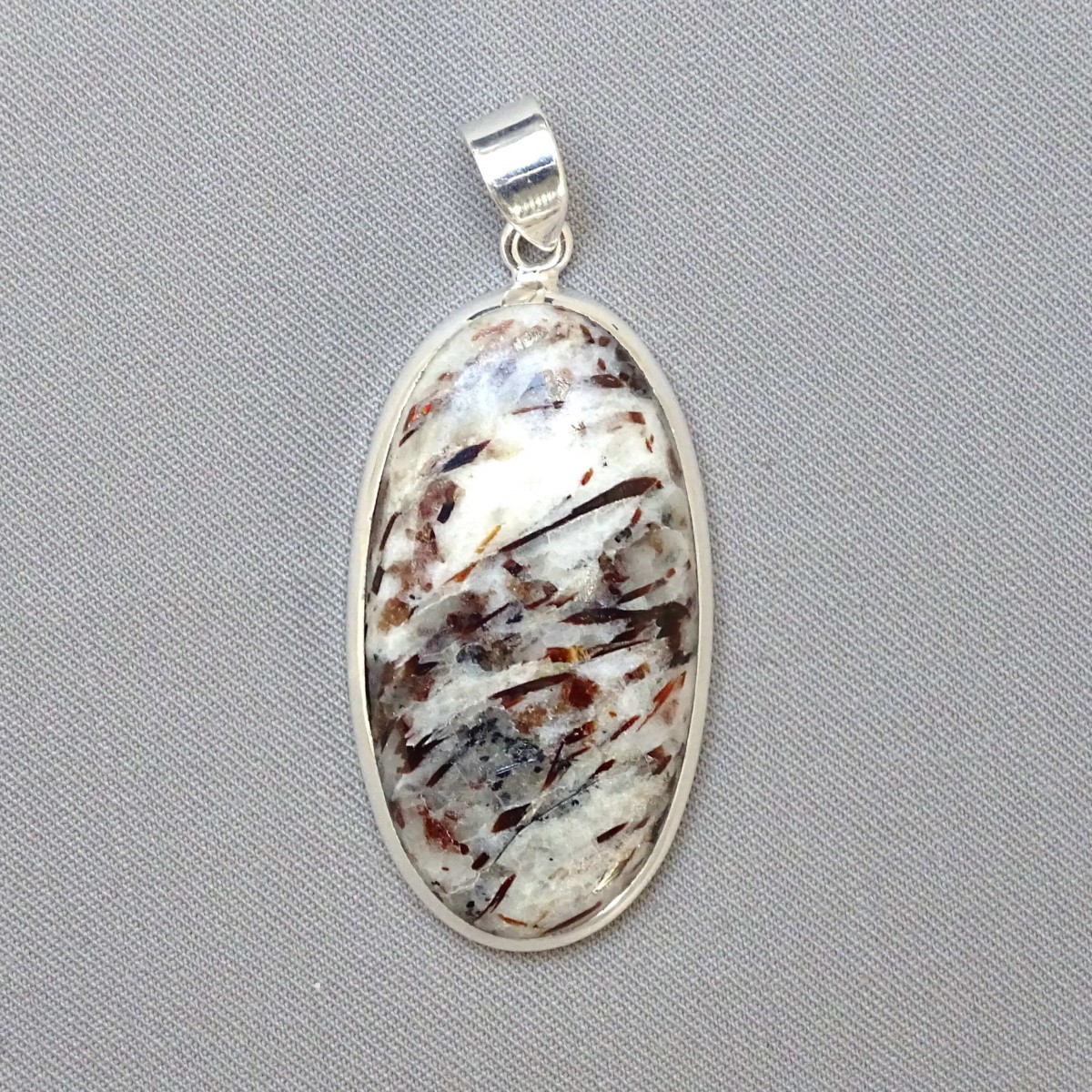 Astrophyllite pendant in silver 15g, Russia