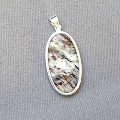 Astrophyllite pendant in silver 15g, Russia