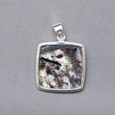 Astrophyllite pendant in silver 11,7g, Russia