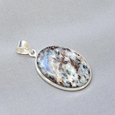 Astrophyllite pendant in silver 11,9g, Russia