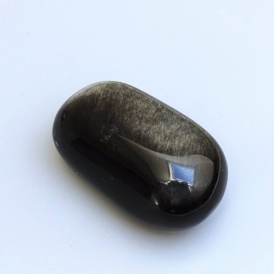 Obsidián stříbrný 156g, Mexiko