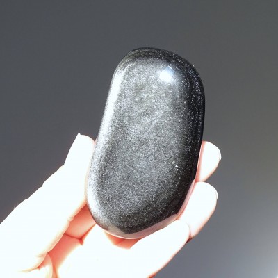 Obsidián stříbrný 106g, Mexiko