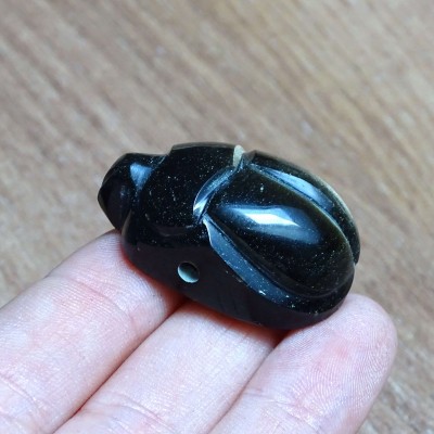 Golden Obsidian Scarabeus (Sacred Scarab), Mexico