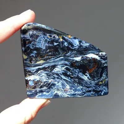 Pietersit polished natural mineral 134g, Namibia