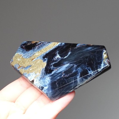 Pietersit polished natural mineral 128g, Namibia