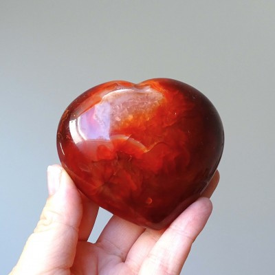 Polished carnelian - heart 272g, Madagascar