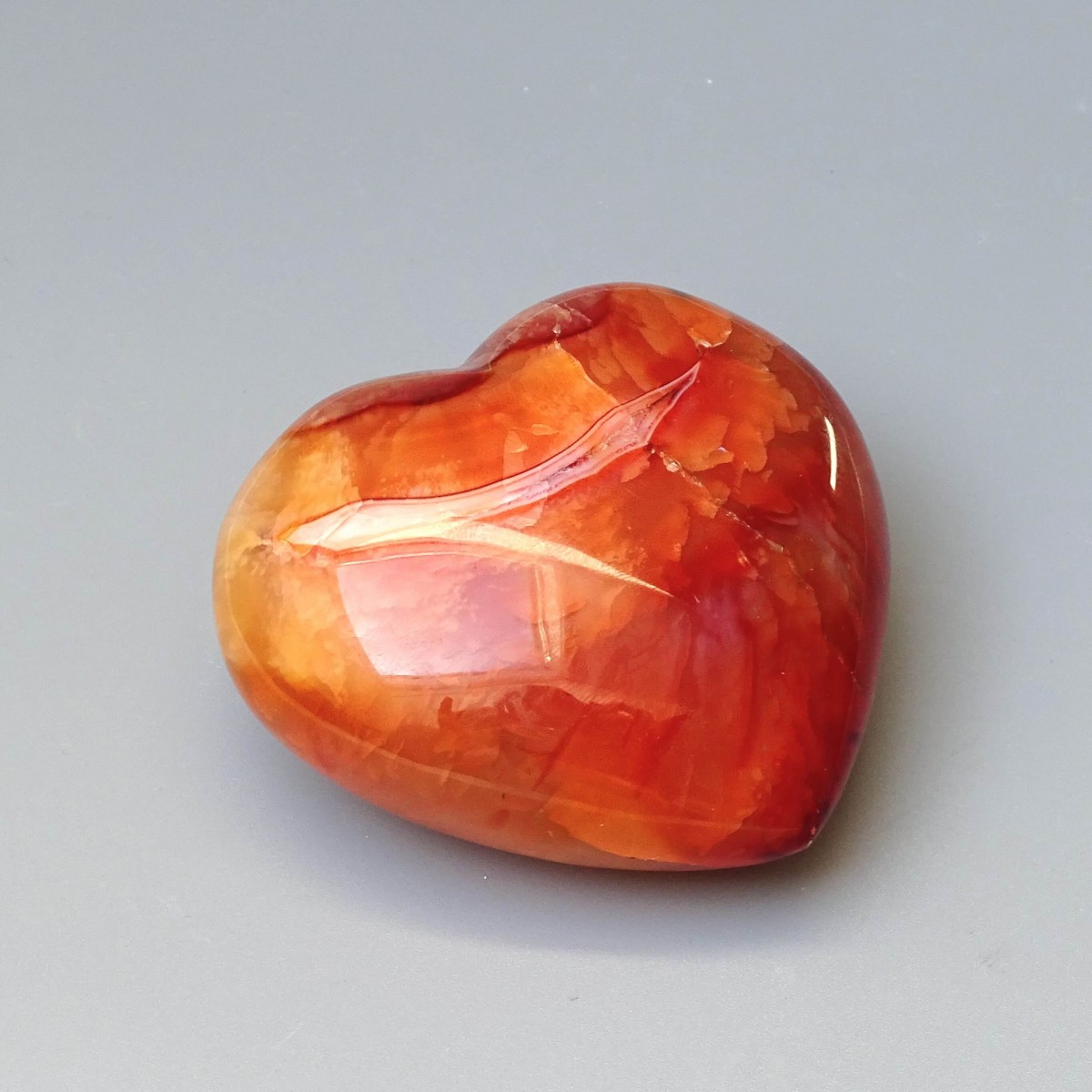 Polierter Karneol - Herz 210g, Madagaskar