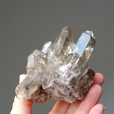 Smoky natural crystals with rutile 199g, Brazil