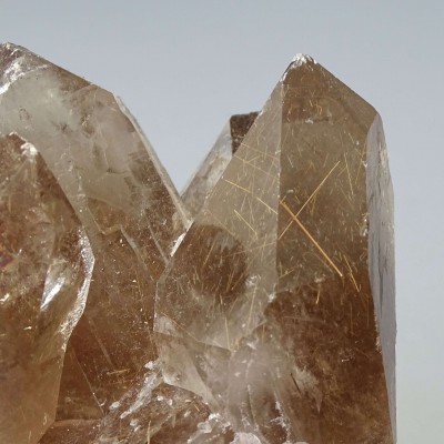 Smoky natural crystals with rutile 403g, Brazil