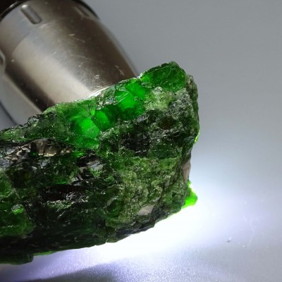 Chromdiopside natural mineral top quality 46g, Russia