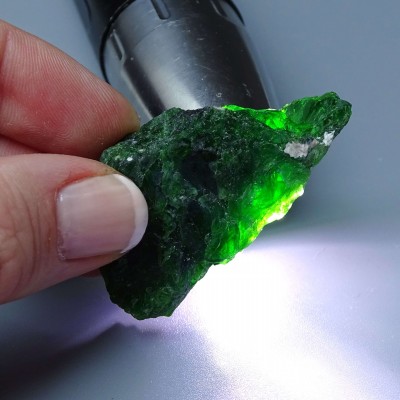 Chromdiopside natural mineral top quality 24g, Russia