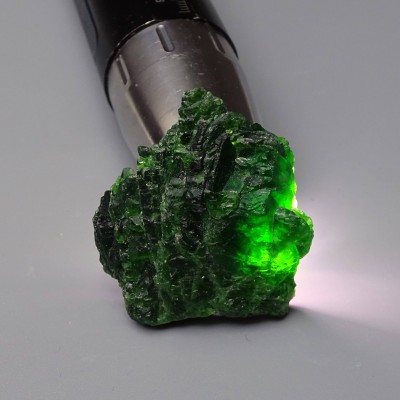 Chromdiopside natural mineral top quality 35g, Russia