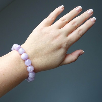 Kunzite bracelet in top quality 13.3mm, Afghanistan