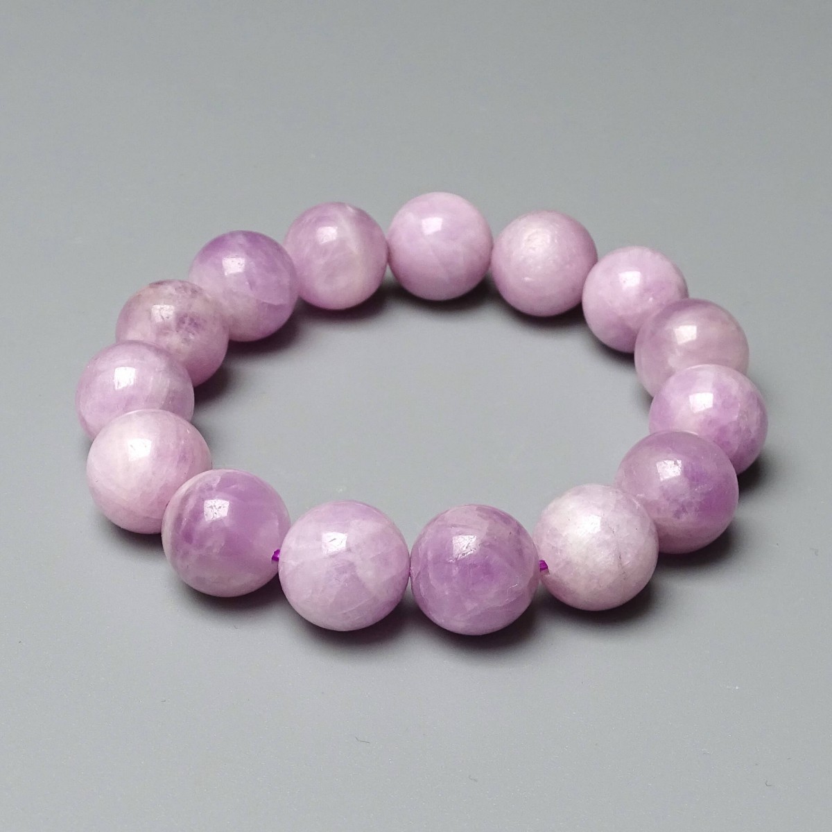 Kunzite bracelet in top quality 13.7mm, Afghanistan