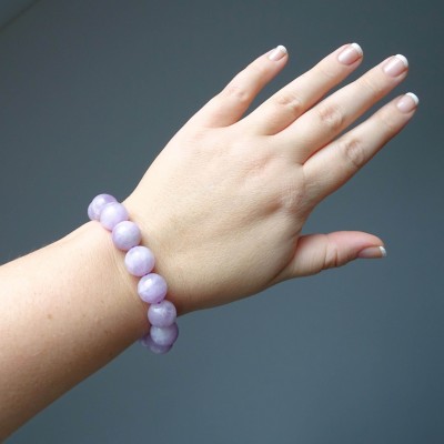 Kunzite bracelet in top quality 13.7mm, Afghanistan