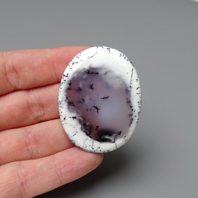 Dendritic opal (merlinite) cabochon 13.4g, Madagascar