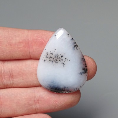 Dendritic opal (merlinite) cabochon 7.2g, Madagascar