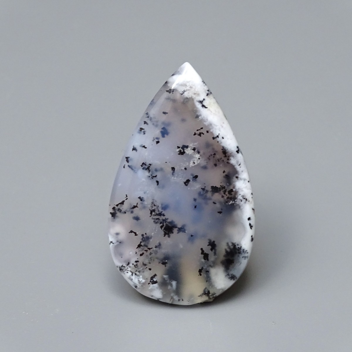 Dendritic opal (merlinite) cabochon 7.9g, Madagascar