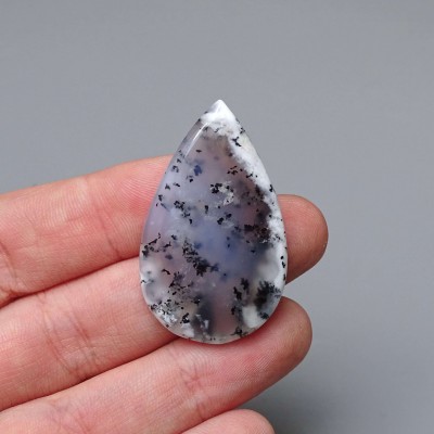 Dendritic opal (merlinite) cabochon 7.9g, Madagascar