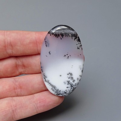 Dendritic opal (merlinite) cabochon 14g, Madagascar