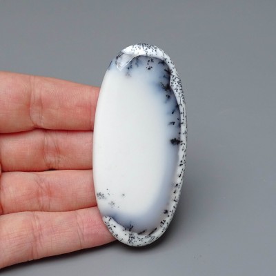 Dendritic opal (merlinite) cabochon 26.4g, Madagascar