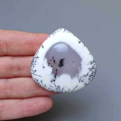 Dendritic opal (merlinite) cabochon 16.7g, Madagascar