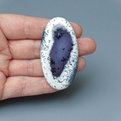 Dendritischer Opal (Merlinit) Cabochon 16,2g, Madagaskar