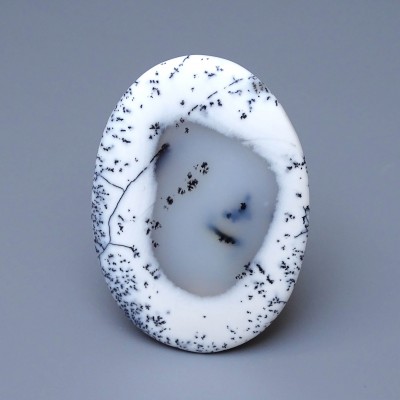 Dendritic opal (merlinite) cabochon 39.6g, Madagascar