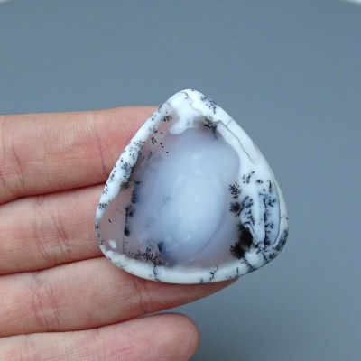 Dendritic opal (merlinite) cabochon 12.9g, Madagascar