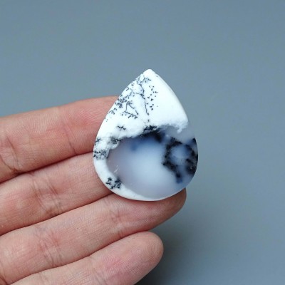 Dendritic opal (merlinite) cabochon 9.7g, Madagascar